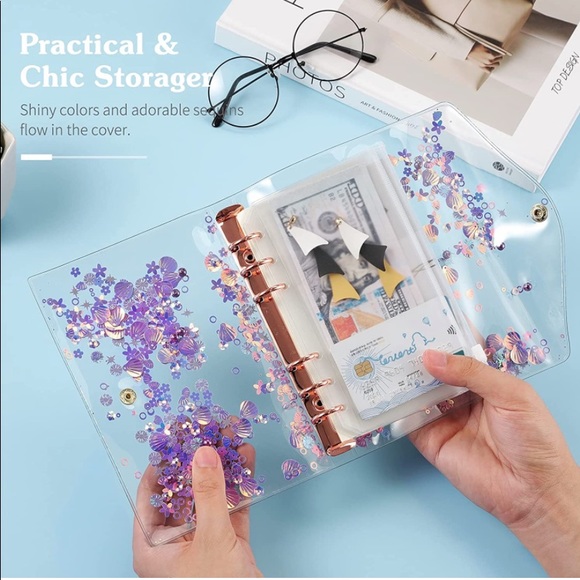 Custom clear sequin budget binder - Picture 2 of 4